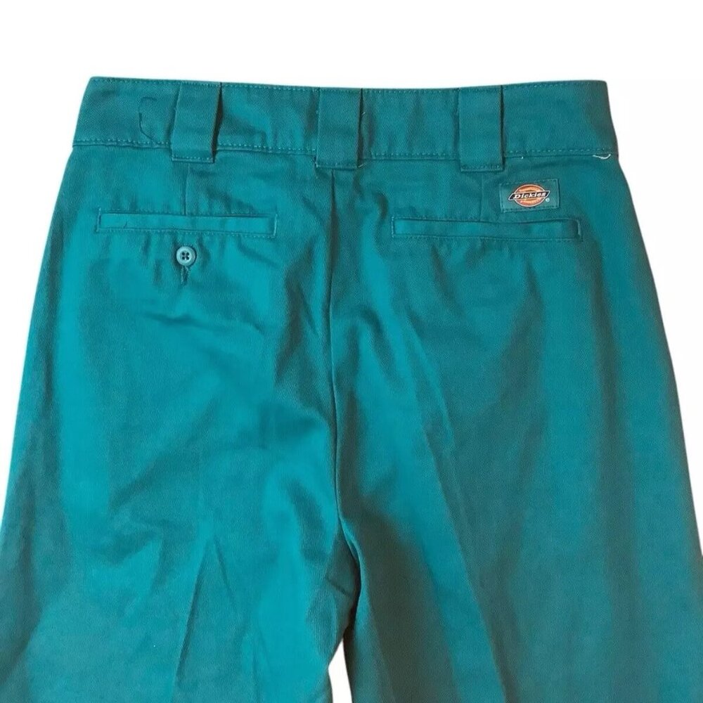 Dickies Women's Aqua Wide Leg Jeans - Picture 4 of 11